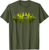 Outdoor Tree Tee Trees Reflection Wildlife Nature Animal Bear Outdoor T-Shirt - Olive Green