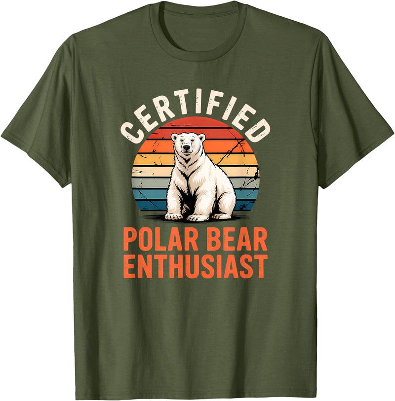Polar Bear Shirts & Gifts Polar Bear T-Shirt - Olive Green