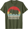 Catch Some Rays Vintage Retro Tardigrade Microbiology Water Bear T-Shirt - Olive Green