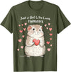 Cute Hamster Lovers Gift This Girl Loves Her Hamster T-Shirt - Olive Green