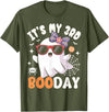 3rd Birthday Girls Halloween Costume Gifts & Tees. Funny Halloween Birthday Ghost, It's My 3rd Boo Day Girls T-Shirt - Olive