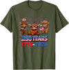 Scottish Highland Cow Print 250th Anniversary Gift 250 Years America Anniversary Cow 4th July America 1776 2026 T-Shirt -