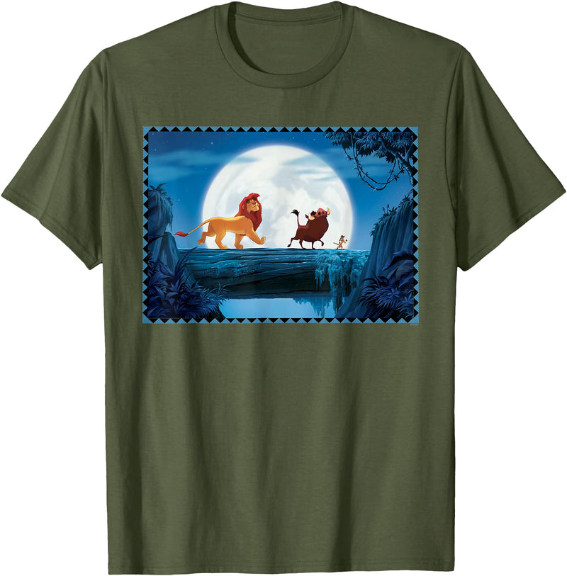 Disney The Lion King 30th Anniversary Hakuna Matata March T-Shirt - Olive Green