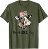 Funny Cow Design Cow Hay Girl Hay T-Shirt Funny Cow Lovers Heifer Gifts Tee T-Shirt - Olive Green