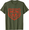 Bear Lover Merch Bear Sunglasses - Bear Lover T-Shirt - Olive Green