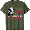 Mother's Day Gifts I'm Not A Mama Bear I'm More Of A Mama Cow Floral Mother Day T-Shirt - Olive Green
