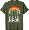 Funny Bear Hunting Lover Bear Hunter Bear Removal Technician Bear Hunting Bear Hunter T-Shirt - Olive Green