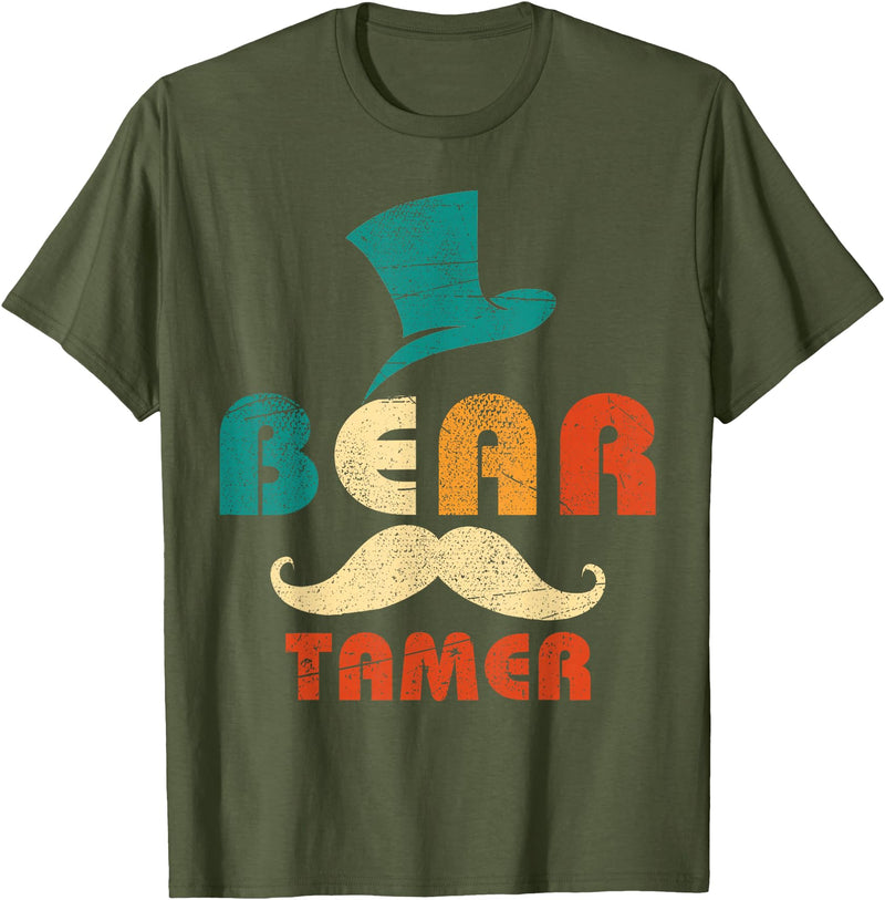 Funny Bear Tamer Shirts Tizy Apparel Bear Tamer Costume T-Shirt T-Shirt - Olive Green