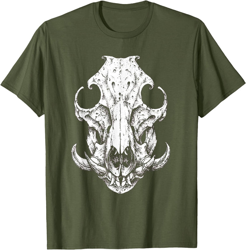 Hog Hunter Skull Co. Hog Hunter Skull Hunting Wild Hog Pigs T-Shirt - Olive Green