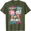 Bear Balloons Boy Or Girl Baby Gender Reveal Tee Bears Pink Or Blue Mimi Loves You Gender Reveal T-Shirt - Olive Green