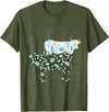 Vintage Animals Designs Vintage Cow T-Shirt - Olive Green