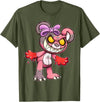 Teddybär Bad and Cute Teddy Bear T-Shirt - Olive Green