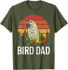 Green Cheek Conure Shirt & Green Cheek Conure Gift Green Cheek Conure Parrot Bird Dad T-Shirt - Olive Green