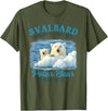 Svalbard Northern Lights Norway Travel Gift Svalbard Norway Polar Bear Spitsbergen Longyearbyen Travel T-Shirt - Olive Green