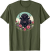 Wild Plains Buffalo Bison Gifts T Shirts & Hoodies Womens Girls Old West Retro Vintage Floral Buffalo Lover T-Shirt - Olive