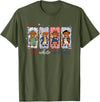 Red White Moo Patriotic Highland Cow Red White and Moo Highland Cow USA 4th of July 250th Years T-Shirt - Olive Green