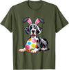 Men Women Rabbit T-Shirt in Olive Green