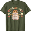 Hamster Mom Groovy Hamster Mama Hamster Owner Hamster Lover T-Shirt - Olive Green