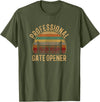 cow apparel professional gate opener, cow Gate opener T-Shirt - Olive Green