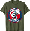 Greenland Lover Stuff Greenland Defense Front Polar Bear Greenland is not for Sale T-Shirt - Olive Green