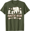 Aunt bear tee shirts, Auntie bear tshirt Auntie bear shirt for womens, Aunt bear 3 cubs t shirts T-Shirt - Olive Green