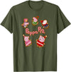 Peppa Pig Christmas Gingerbread Cookies T-Shirt - Olive Green