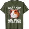 Guinea Pig Gift Guinea Pig Accessories & Stuff Cute Guinea Pig For Women Girls Hamster Pet Guinea Pig Lover T-Shirt - Olive Green