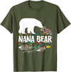 Nana Bear Autism Family Shirt Cute Nana Bear Autism Awareness Shirt Autistic Family T-Shirt - Olive Green