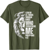Philippians 4:13 Christian Jesus Lion Father Dad Christian Verse Lion Philippians 4:13 I Can Do All Things T-Shirt - Olive Green