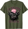 Cool Funny Gag Gifts Design Tee for Men Women I'm Head Heffa Just Ask Me Bossy Highland Cow Baseball Cap T-Shirt - Olive