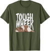 Picadilly Printables Guinea Pigs Guinea Pig Tough Wheek Brown & Cream Guinea Pig Pet T-Shirt - Olive Green