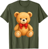 Teddy Bear Accessories Gifts Women Men Kids Teddy Bear Cute Teddy Bear Lover Illustration Graphic Design T-Shirt - Olive Green