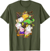 Peppa Pig Halloween Happy Costumes Group Shot T-Shirt - Olive Green