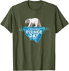 Take The Plunge Designs Polar Bear Plunge Event - Retro I Survived Plunge Day 2025 T-Shirt - Olive Green