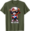 KLK Teddy bear que lo que Dominican flag shirt DIMELO KE LO KE Dominican Republic Flag Republica Dominicana T-Shirt - Olive Green