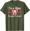 Funny Pig Show Mom For Mother's Day Funny Pig Show Mom T-Shirt - Black, Small, Unisex, Modern, Letter Print, Short Sleeve, T-Shirt, Perfect for Pig Show Moms, Mother's Day, Christmas, Halloween, Birthday - Olive Green