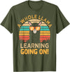 Students & Teachers Designs. A Whole Llama Learning Going on! Students and Teachers T-Shirt - Olive Green
