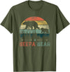 Beepa Bear Father's Day T-Shirt Vintage Beepa Bear Wildling Father's Day T-Shirt - Olive Green