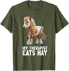 Funny Miniature Horses Gifts Miniature Horse Mini Horse Pet Tiny Horse Lover Pony Tie Dye T-Shirt - Olive Green