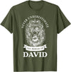 Gifts for David David Gift Name Lion T-Shirt - Olive Green
