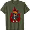 Pitmaster Hip Hop Teddy Bear Barbecue Grill Design Grill Gang Teddy Bear Grilling BBQ Hip Hop Streetwear Men's T-Shirt - Olive Green
