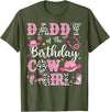 Birthday Girl CowGirl Matching Family Daddy of The Birthday Cow-Girl Rodeo Cow Girl Birthday T-Shirt - Olive Green