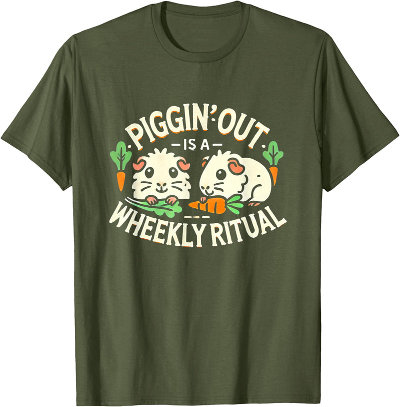 Funny Guinea Pig Gifts for Guinea Pig Lovers Funny Guinea Pig Guinea Pigs Guinea Pig Lover T-Shirt - Olive Green