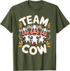 Cow Design for Cow Lovers Team Cow Stuff | Cow Costume | Farm Product Products for Cow T-Shirt - Olive Green