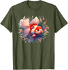 Oranda Goldfish Art Tees Unusual design by Thai Oranda Goldfish for breeders and pet owners T-Shirt - Olive Green