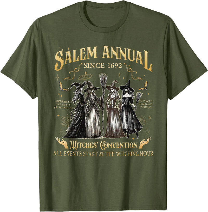 Salem Annual Since 1692 Witches' Convention Witch. Salem Annual Since 1692 Witches' Convention Witch Halloween T-Shirt -