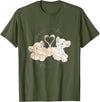 Disney The Lion King - Simba Nala Heart T-Shirt - Olive Green