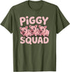 Piggy Squad - Matching Outfit Pig Lover Design T-Shirt - Olive Green
