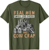 Farmer Apparel Real Men Smell Like Diesel And Cow Crap T-Shirt - Olive Green