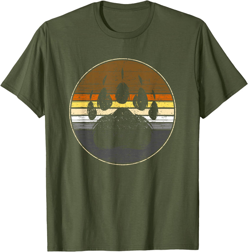 Bear Gay Pride by Content Design Studio Bear Paw Colours Community Flag Gay Bear T-Shirt - Olive Green